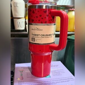 NEW Adventuridge Red ♥️ Thirst Crusher Tumbler 40 oz dishwasher safe!